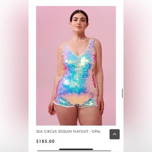 Rosa Bloom Sea Circus Playsuit in Opal - medium